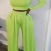 Sets Wide Two Piece high-waist pants (Copy) - Image 2