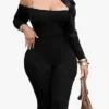 SHRNE JUSTIN Black Long Sleeve Pants Two Piece Set