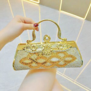 Handmade rhinestone Dinner bag Cocktail Dress Bag Hand-held skew party