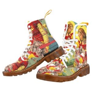 GOATS. III Women's All Over Print Fabric High Boots