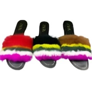 Women's Fashion Flat Fur Sandals