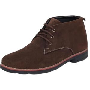 Men's Suede Leather Lace Up Formal Ankle Chukka Boots (Size-UK-7