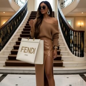 Large Tote Brown Bags