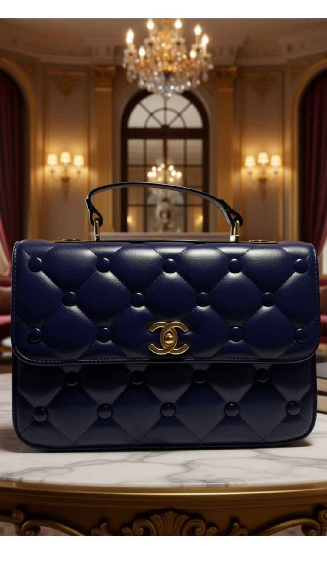 Classic Flap with Top Handle Black Cross Body Bag