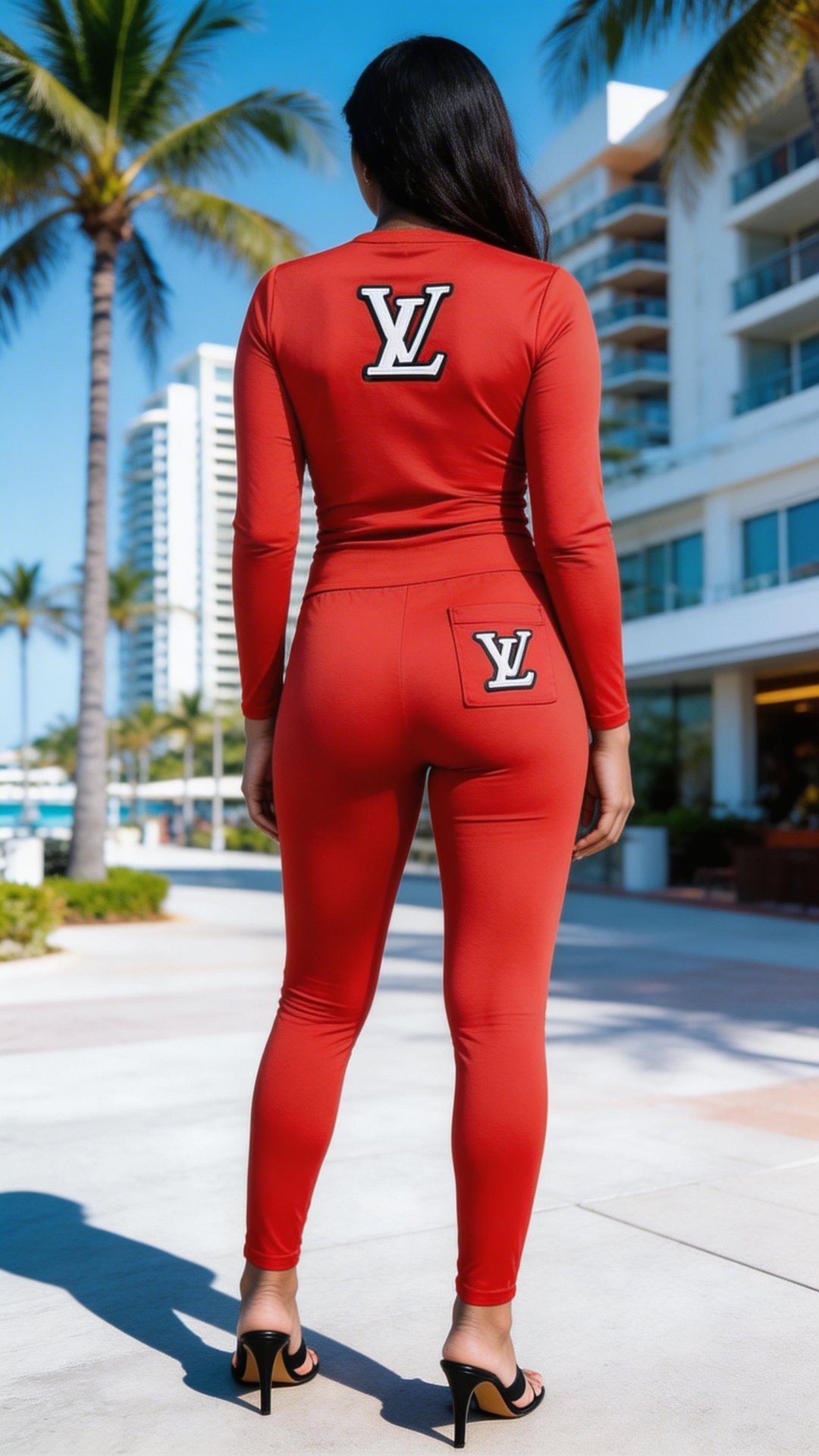 Two Pieces Set Sexy Outfits Long Sleeve & Long Pants Pullover Tracksuit With Pockets