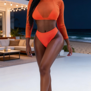 Sexy Swimsuit Bikini Set Three-Piece Suit