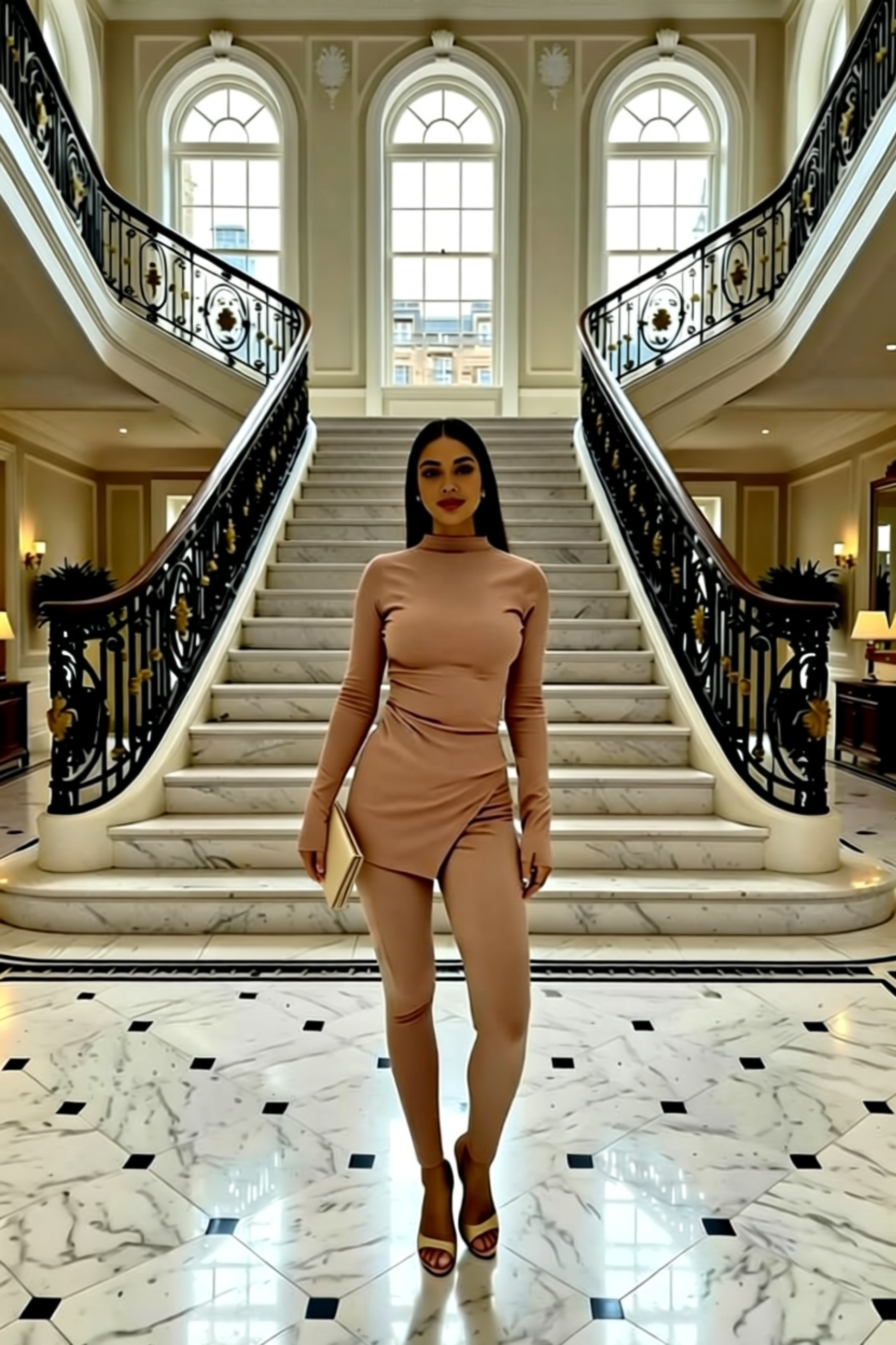 NAOMI GENES STONE RIB TOP & LEGGING 2 PIECES SET