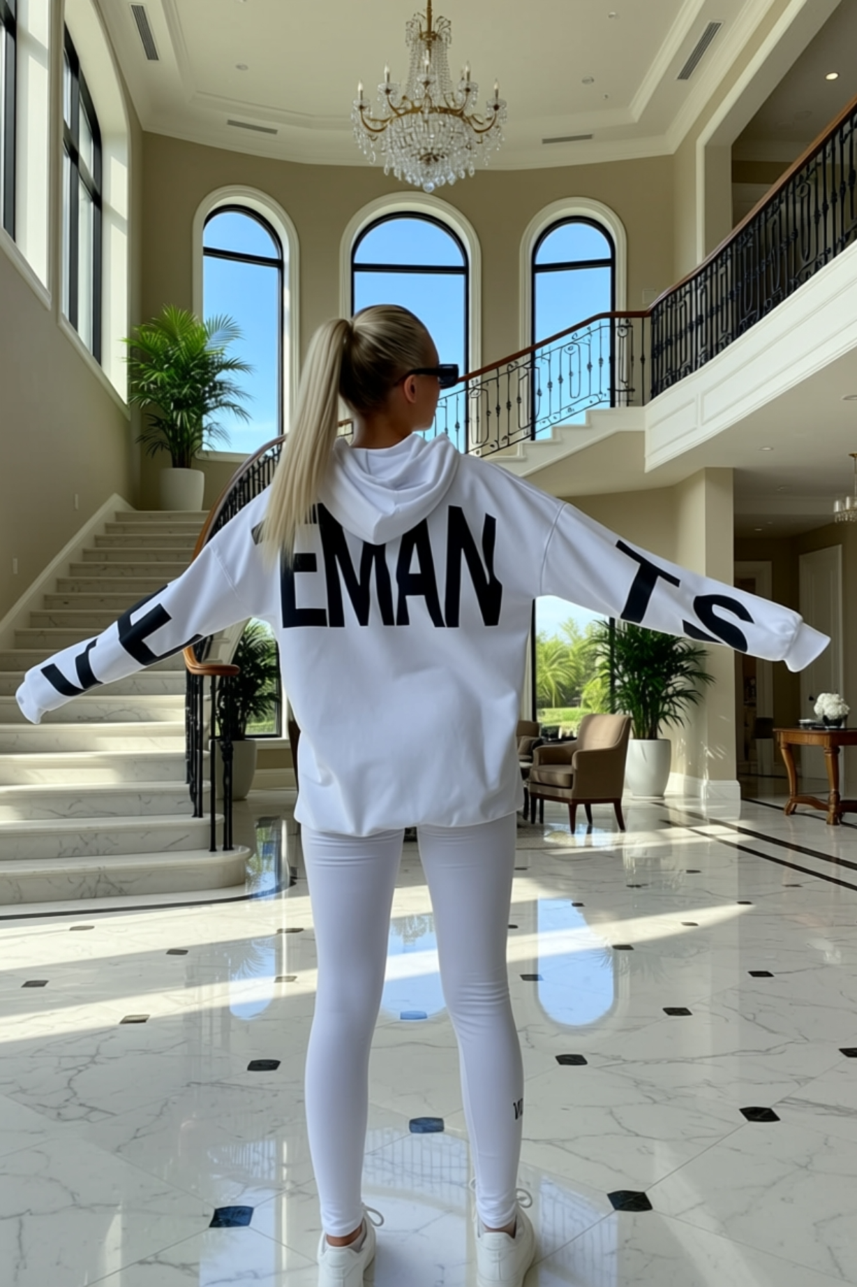 Vetements Hoodie and Legging Lounge Set