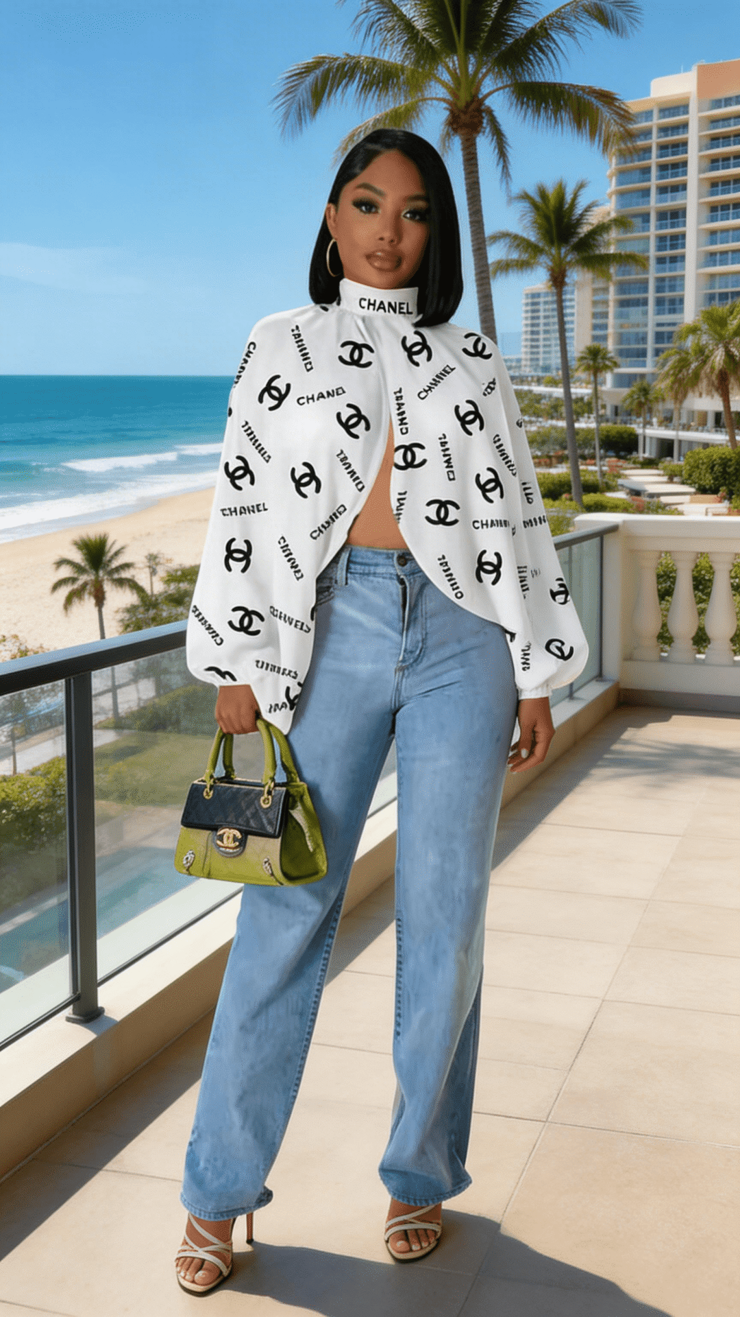 Backless Balloon Long Sleeve Shirt Boho