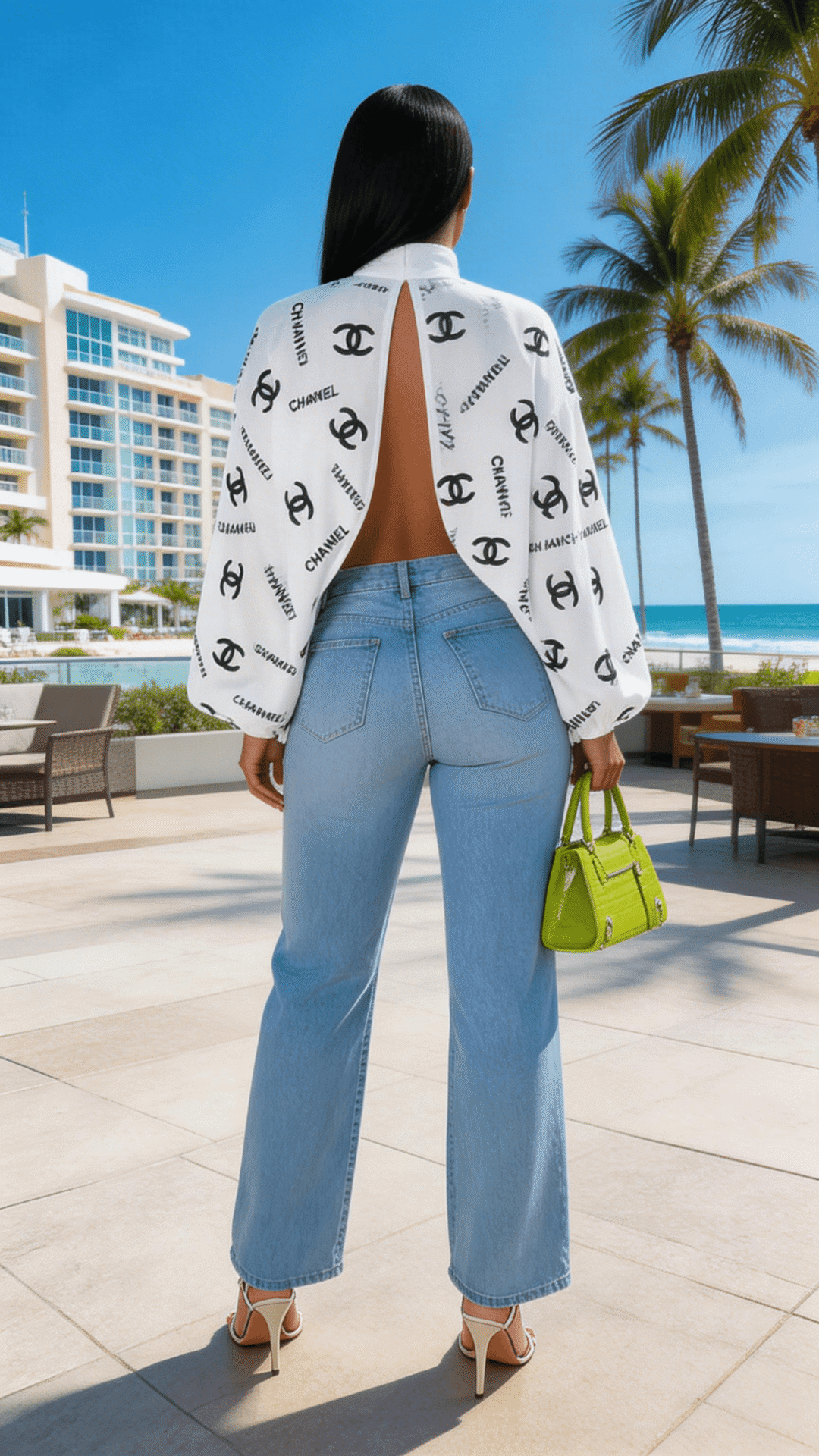 Backless Balloon Long Sleeve Shirt Boho